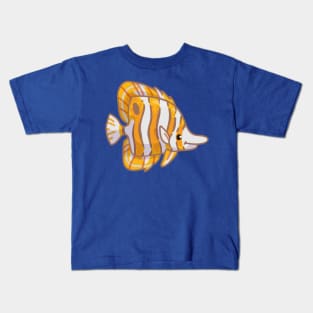 Copperband Butterflyfish Kids T-Shirt